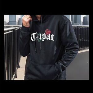 2-Pac Shakur TUPAC 🌹 Hoodie Pullover Long Sleeve Sweatshirt Unisex Shirt